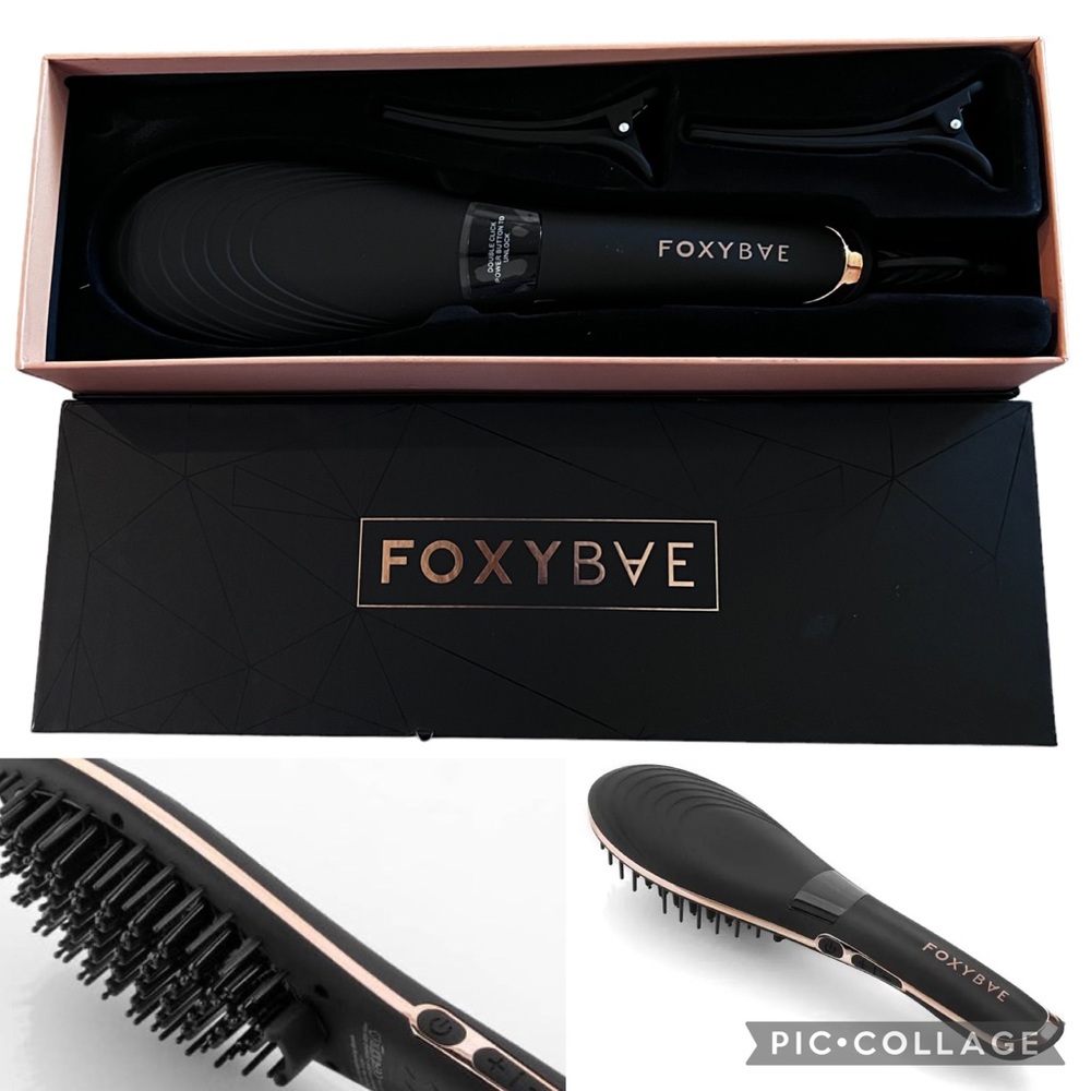 FoxyBae Hair Straightening Ceramic Tourmaline Brush